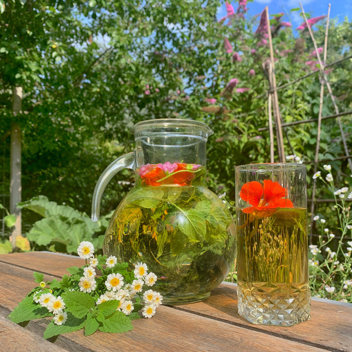 Zo maak je zomerse drankjes uit eigen tuin